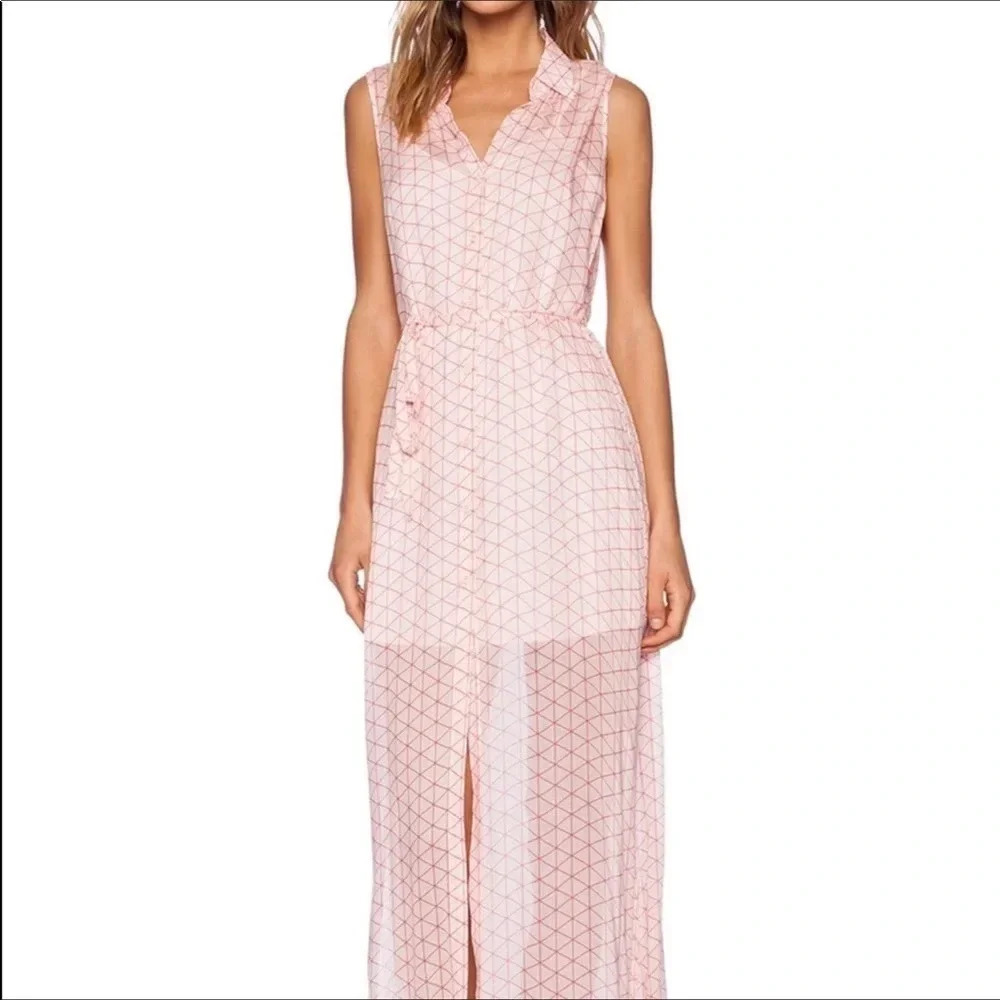 BB Dakota Samira Maxi Shirtdress Dress Powder M